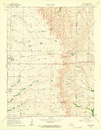 Rosalia 1961 topographic map thumbnail