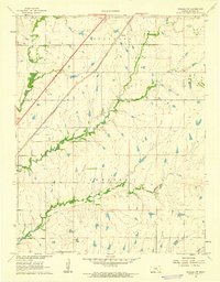 Rosalia NW 1961 topographic map thumbnail