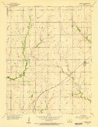 Rose Hill 1955 topographic map thumbnail