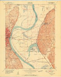 Rushville 1951 topographic map thumbnail