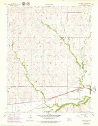 Saffordville 1957 topographic map thumbnail