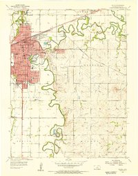 Salina 1955 topographic map thumbnail
