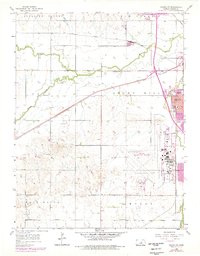 Salina SW 1955 topographic map thumbnail