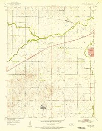 Salina SW 1955 topographic map thumbnail