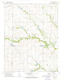 Shaw Creek 1973 topographic map thumbnail