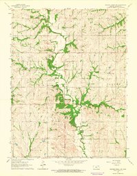 Soldier Creek NW 1964 topographic map thumbnail
