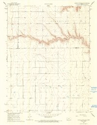 South of Twin Butte 1968 topographic map thumbnail