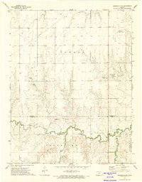 Spearville NW 1972 topographic map thumbnail