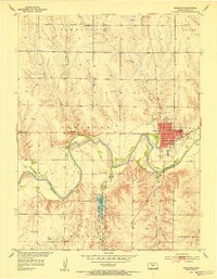 Stockton 1953 topographic map thumbnail