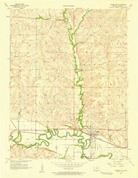 Strong City 1957 topographic map thumbnail