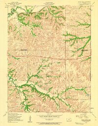 Swede Creek 1955 topographic map thumbnail