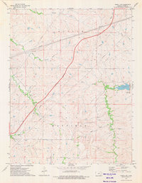 Thrall NW 1973 topographic map thumbnail