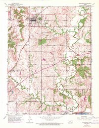Tonganoxie 1951 topographic map thumbnail