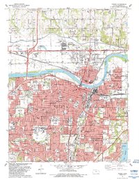 Topeka 1983 topographic map thumbnail