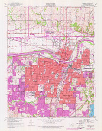 Topeka 1950 topographic map preview