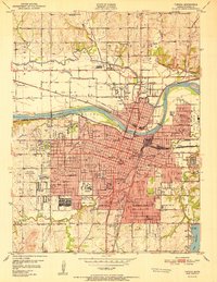 Topeka 1951 topographic map preview