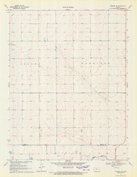 Tribune SE 1970 topographic map thumbnail