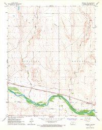 Tribune 3 SW topographic map thumbnail