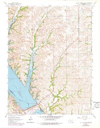 Tuttle Creek Dam 1964 topographic map thumbnail