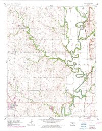 Udall 1955 topographic map thumbnail