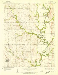 Udall 1955 topographic map thumbnail