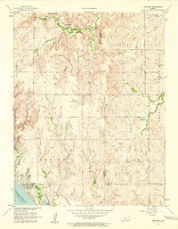 Venango 1957 topographic map preview