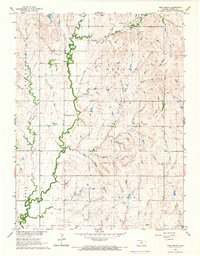 Vine Creek 1965 topographic map thumbnail