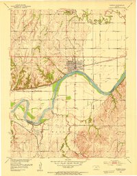 Wamego 1953 topographic map thumbnail