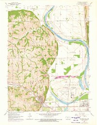 Wathena 1961 topographic map thumbnail