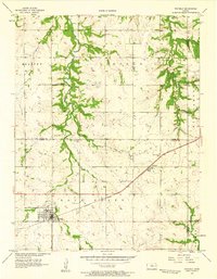 Waverly 1957 topographic map thumbnail