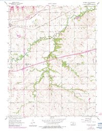 Waverly NW 1957 topographic map thumbnail