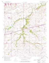 Waverly NW 1957 topographic map thumbnail