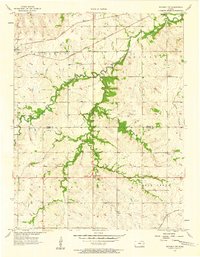 Waverly NW 1957 topographic map thumbnail