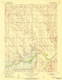 Webster Dam 1952 topographic map thumbnail
