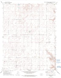 West of Eminence Cemetery 1974 topographic map thumbnail