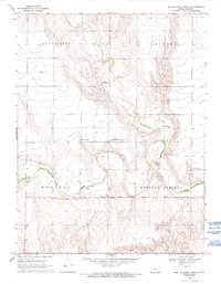 West of Russell Springs 1969 topographic map thumbnail