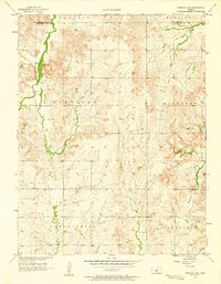 Westfall SE 1957 topographic map thumbnail