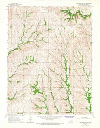 Westmoreland NE 1964 topographic map thumbnail