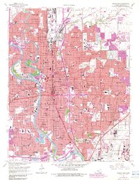 Wichita East 1961 topographic map thumbnail