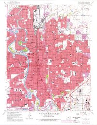 Wichita East 1961 topographic map thumbnail