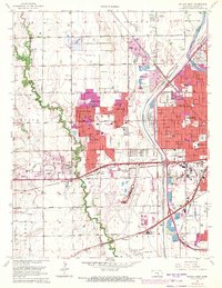 Wichita West 1961 topographic map thumbnail