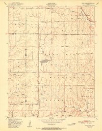 Wind Creek 1951 topographic map thumbnail