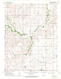 Windom NE 1965 topographic map thumbnail