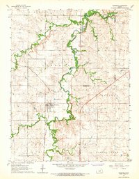 Woodbine 1964 topographic map thumbnail