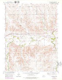 Woodston NW 1953 topographic map thumbnail