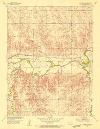 Woodston NW 1953 topographic map thumbnail