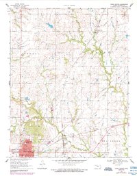 Yates Center 1969 topographic map thumbnail