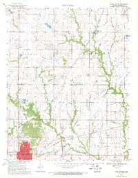 Yates Center 1969 topographic map thumbnail