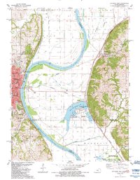 Atchison East 1984 topographic map thumbnail