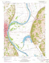 Atchison East 1960 topographic map thumbnail